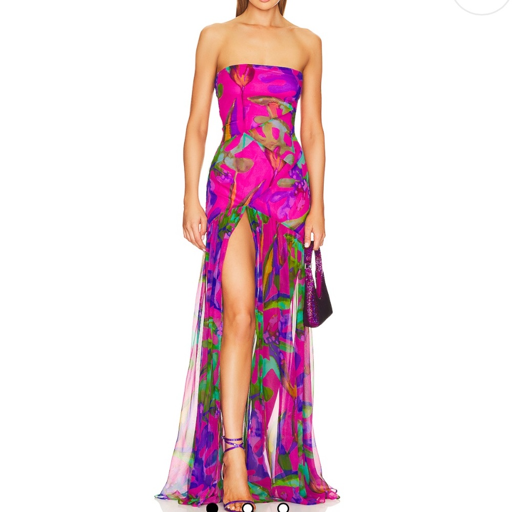 Retrofete Nicole Silk Dress